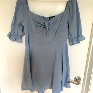 Baby blue square top Lulu dress